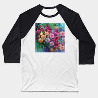 Tea Roses Baseball T-Shirt